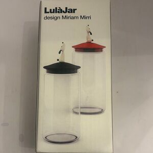 by Miriam Mirri - Black and Red Home Accent Jar Pet treats